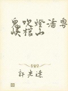 鬼吹灯潘粤明巫峡棺山
