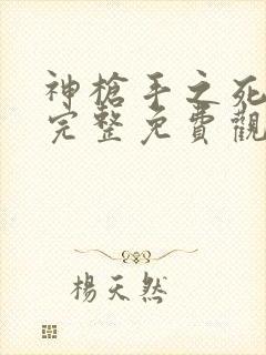 神枪手之死在线完整免费观看高清