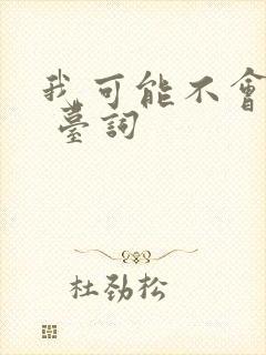 我可能不会爱你 台词