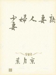 少妇人妻熟妇人妻