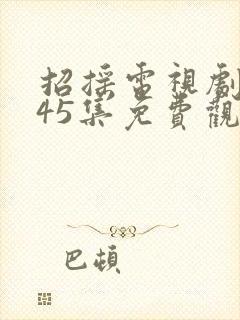 招摇电视剧全集45集免费观看