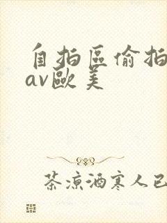 自拍区偷拍亚洲av欧美