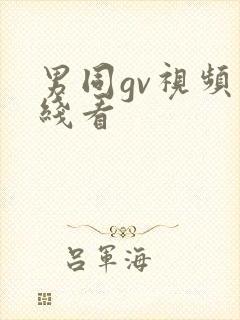 男同gv视频在线看