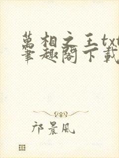 万相之王txt笔趣阁下载