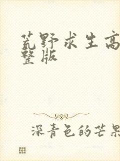 荒野求生高清完整版封面