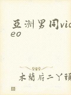 亚洲男同video