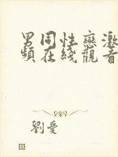 男同性恋激情视频在线观看