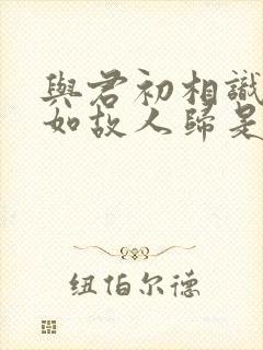 与君初相识,犹如故人归是情话吗