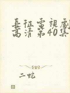 长征电视剧全集高清第40集