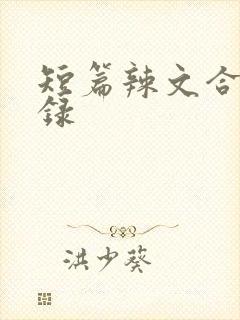 短篇辣文合集目录