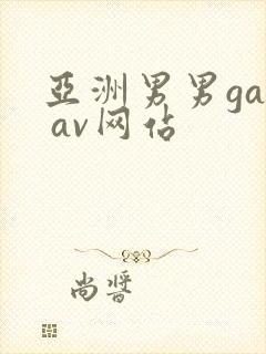 亚洲男男gay av网站