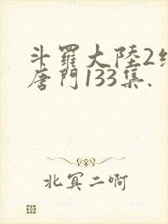 斗罗大陆2绝世唐门133集.封面