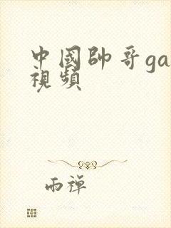 中国帅哥gay视频封面