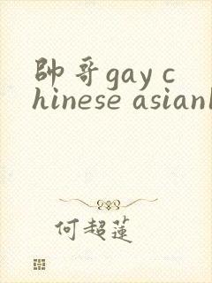 帅哥gay chinese asian18