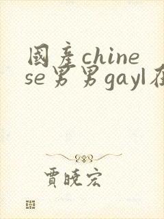 国产chinese男男gay|在线free封面