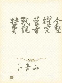 特战荣耀全集免费观看完整版