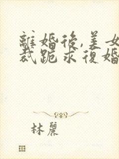 离婚后,美女总裁跪求复婚