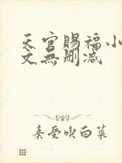 天官赐福小说全文无删减封面