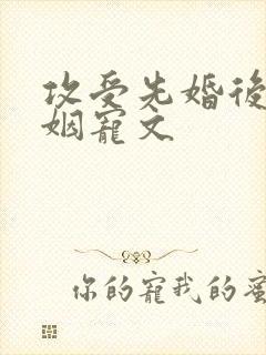 攻受先婚后爱联姻宠文封面