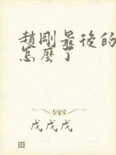 赵刚最后的结局怎么了