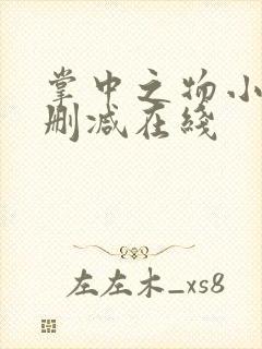 掌中之物小说无删减在线