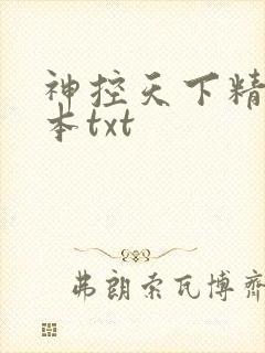 神控天下精校全本txt