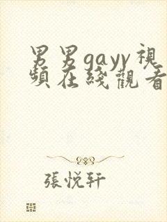 男男gayv视频在线观看