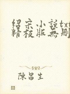 绍宋小说txt精校版无删减