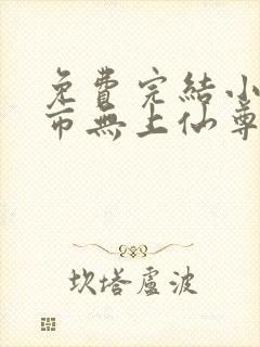 免费完结小说都市无上仙尊