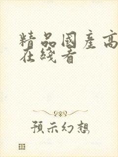精品国产高清自在线看