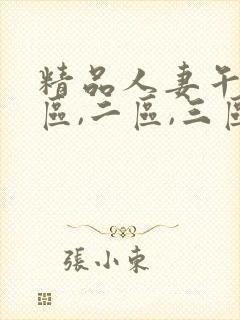 精品人妻午夜一区,二区,三区
