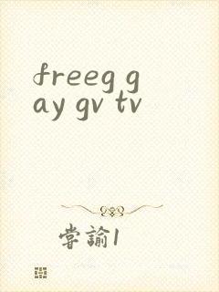 freeg gay gv tv封面