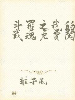 斗罗之我的异火武魂免费阅读