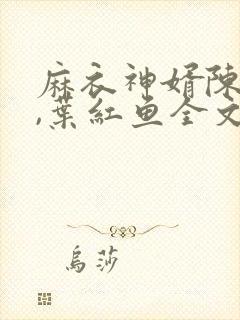 麻衣神婿陈黄皮,叶红鱼全文免费下载txt