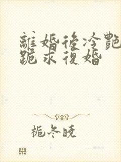 离婚后冷艳总裁跪求复婚封面