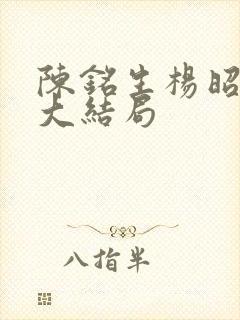 陈铭生杨昭结局大结局
