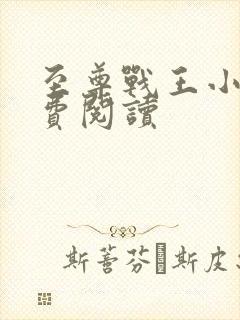 至尊战王小说免费阅读封面