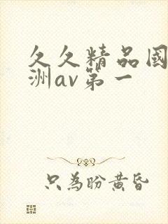 久久精品国产亚洲av第一