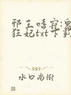 邪王嗜宠:鬼医狂妃txt下载