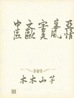 中文字幕亚洲专区欧美风情