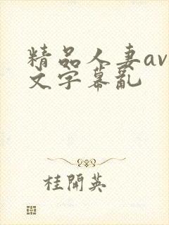 精品人妻av中文字幕乱封面