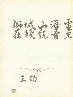 狮城山海电视剧在线观看免费完整版封面