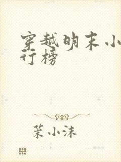 穿越明末小说排行榜