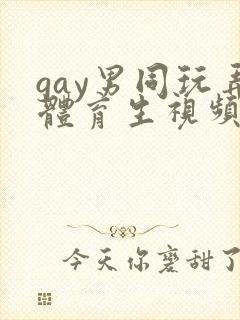 gay男同玩弄体育生视频