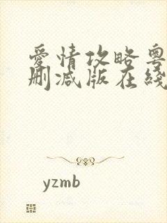 爱情攻略粤语无删减版在线观看