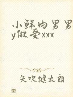 小鲜肉男男gay做受xxx