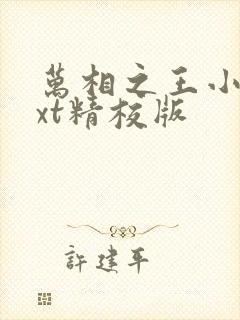 万相之王小说txt精校版