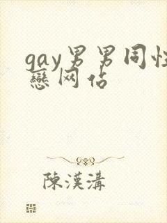 gay男男同性恋网站