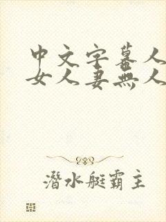 中文字幕人妻熟女人妻无人在线