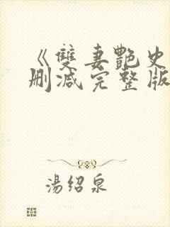 《双妻艳史》无删减完整版播放在线